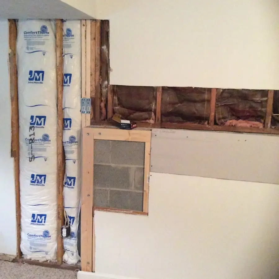 Wall insulation replacement during Structural Drying in Brown Deer